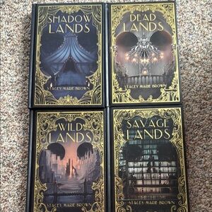 Bookish Box exclusive lux edition Shadow Lands Book Set with Gold Accents